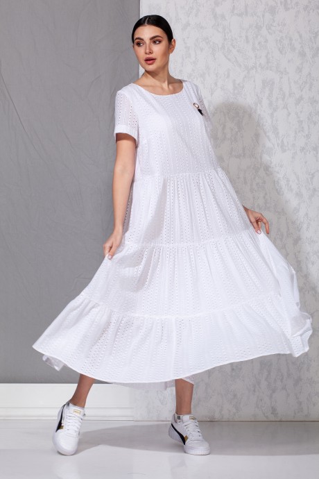 Платье Beautiful&Free 3032 белый размер 48-54 #3