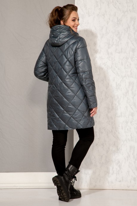 Пальто Beautiful&Free 4087 темно-серый размер 50-60 #5