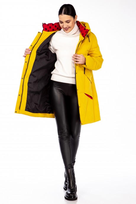 Пальто Beautiful&Free 4098 желтый размер 50-60 #2