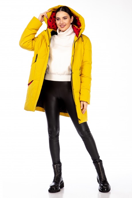 Пальто Beautiful&Free 4098 желтый размер 50-60 #3