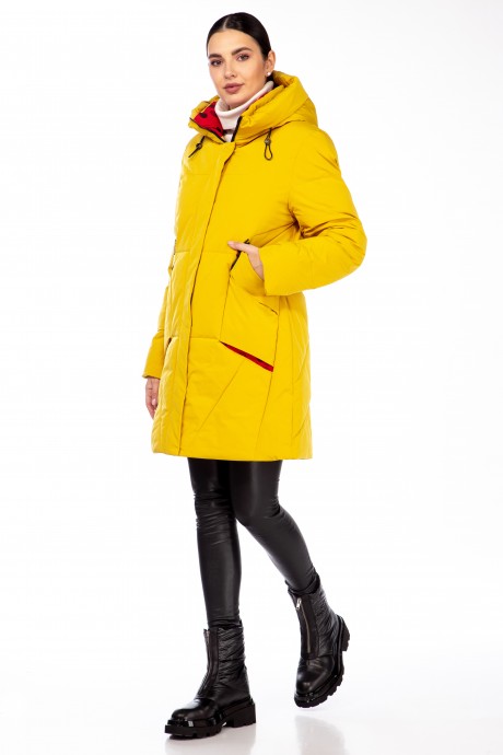 Пальто Beautiful&Free 4098 желтый размер 50-60 #5