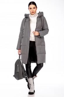 Пальто Beautiful&Free 4104 серый #1
