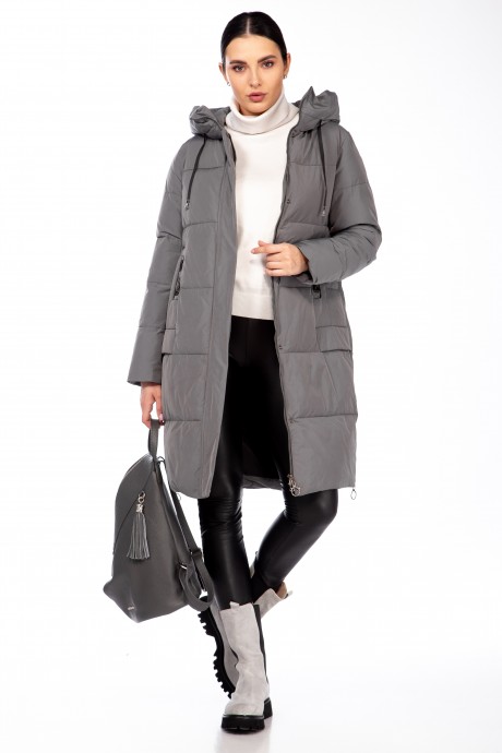 Пальто Beautiful&Free 4104 серый размер 50-60 #1