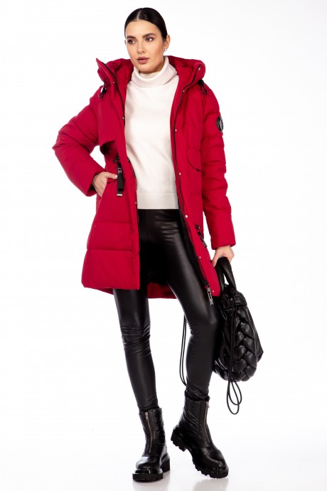 Пальто Beautiful&Free 4090 красный размер 48-58 #1