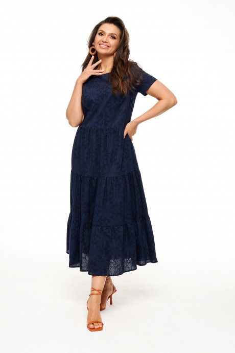Платье Beautiful&Free 6032 темно-синий размер 48-54 #1