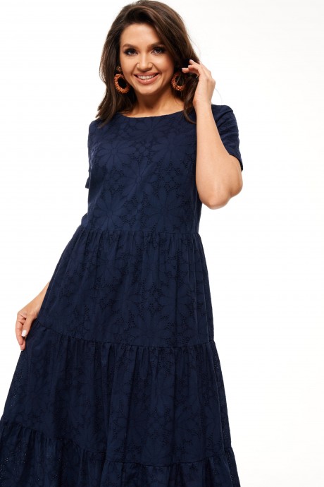 Платье Beautiful&Free 6032 темно-синий размер 48-54 #6
