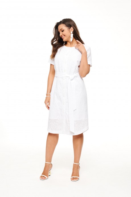 Платье Beautiful&Free 6035 белый размер 48-54 #2