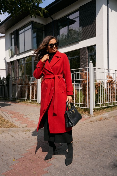 Пальто Beautiful&Free 7028 красный размер 48-58 #2