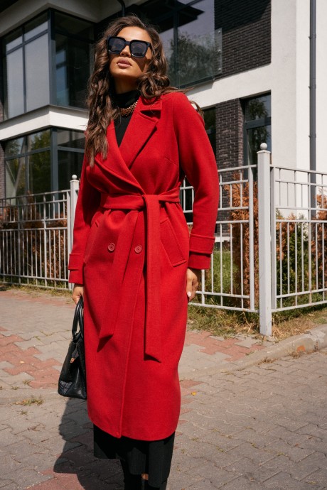 Пальто Beautiful&Free 7028 красный размер 48-58 #3