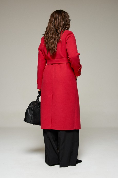 Пальто Beautiful&Free 7028 красный размер 48-58 #7