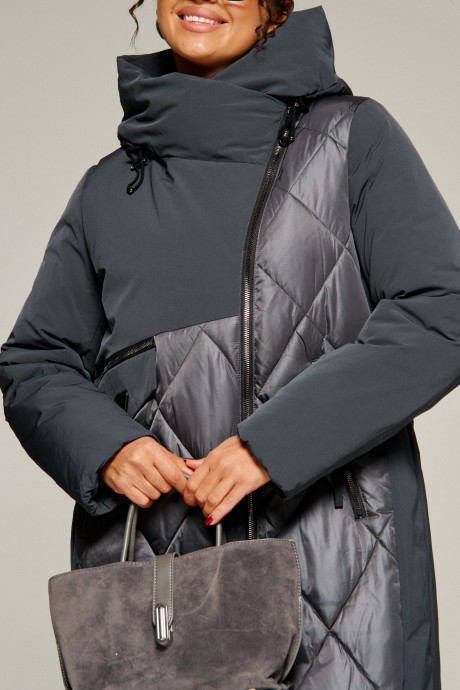 Пальто Beautiful&Free 8023 графит размер 46-56 #8