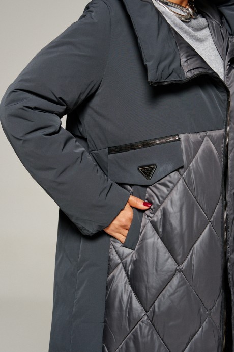 Пальто Beautiful&Free 8023 графит размер 46-56 #9