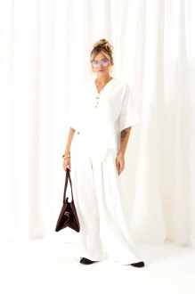 Брючный костюм Beautiful&Free 6470 двойка белый