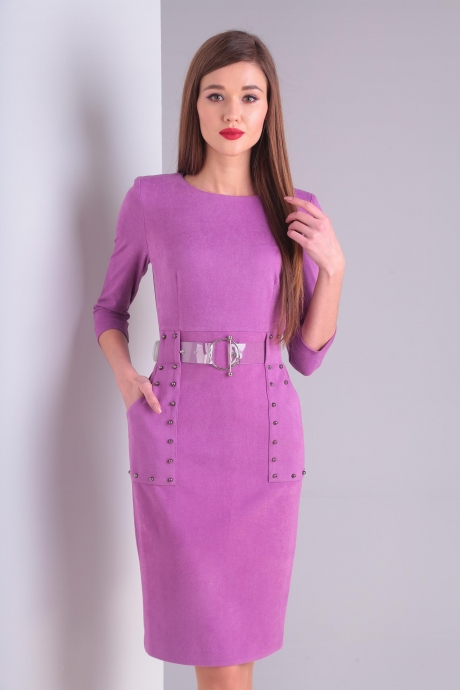 Платье Rishelie 706 розовый размер 42-48 #3