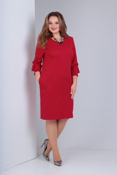 Платье Rishelie 749 красный размер 48-54 #1