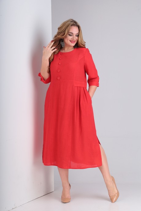 Платье Rishelie 787 .2 красный размер 48-54 #1