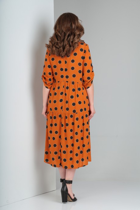 Платье Rishelie 780 оранжевый размер 48-54 #4