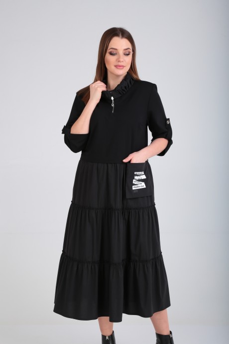 Платье Rishelie 829 чёрный размер 52-56 #2