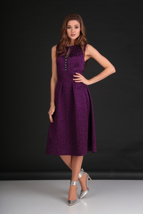 Вечернее платье VIOLA STYLE 0807 фиолетовый размер 42-46 #1