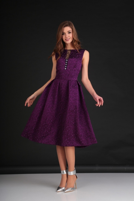 Вечернее платье VIOLA STYLE 0807 фиолетовый размер 42-46 #2