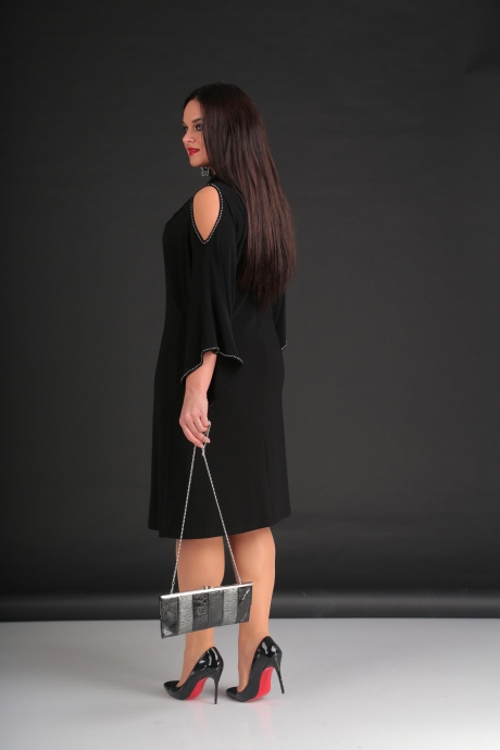 Вечернее платье VIOLA STYLE 0804 чёрный размер 54-58 #3