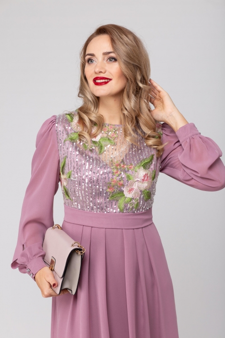 Вечернее платье VIOLA STYLE 0898 розовый размер 46-50 #2