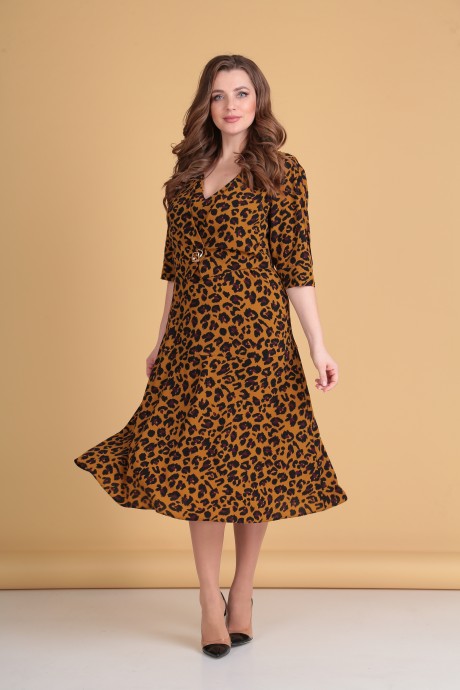Платье VIOLA STYLE 0910 гепард размер 50-54 #2