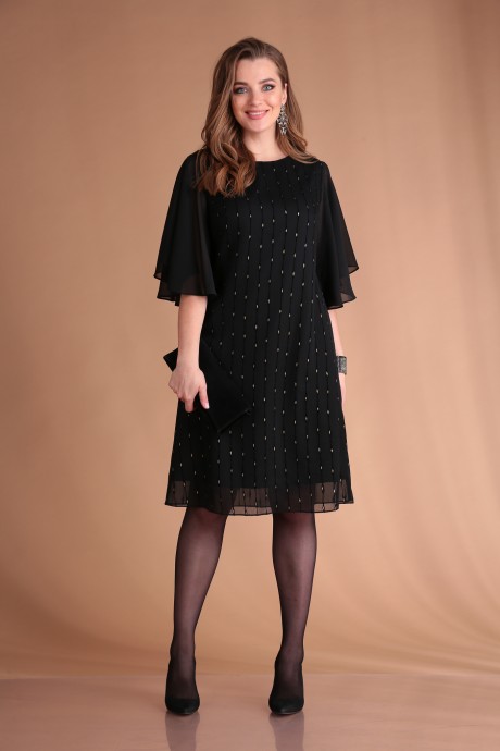 Вечернее платье VIOLA STYLE ВК-0927 чёрный размер 50-54 #1