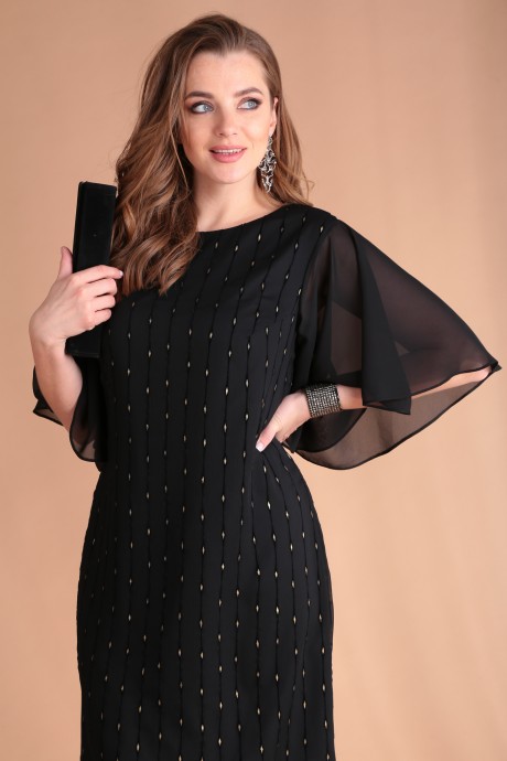 Вечернее платье VIOLA STYLE ВК-0927 чёрный размер 50-54 #2