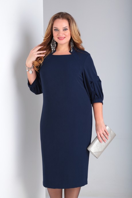 Вечернее платье VIOLA STYLE 0938 синий размер 54-58 #2