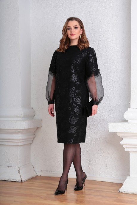 Вечернее платье VIOLA STYLE 0945 чёрный размер 54-58 #1