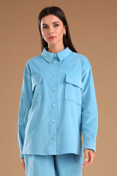 Рубашка VIOLA STYLE 1125 голубой размер 42-52 #1