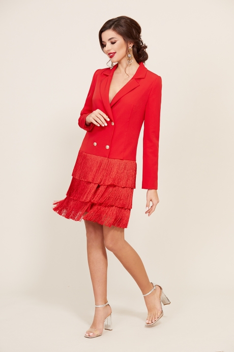 Вечернее платье Temper 298 красный размер 42-46 #1