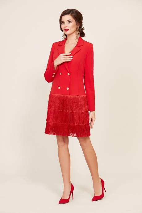 Вечернее платье Temper 298 красный размер 42-46 #2