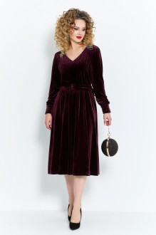 Вечернее платье Euromoda 492 вишневый #1