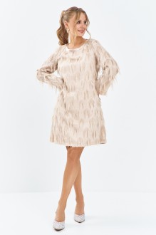 Вечернее платье Euromoda 648 бежевый #1