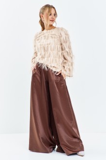 Костюм/комплект Euromoda 663 двойка бежевый, коричневый #1