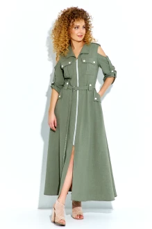 Платье Euromoda 690 хаки