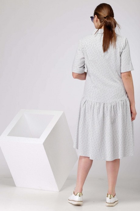 Платье SOVA 12006 белый (диз. полоска) размер 50-54 #2