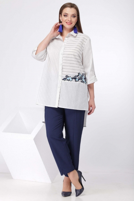 SOVA 11010 белый/полоска #1