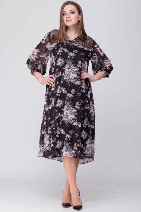 Платье SOVA 11011 черный размер 54-58 #2