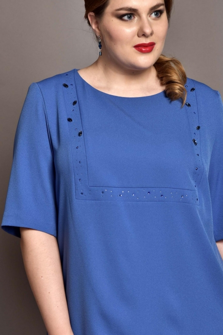 Платье SOVA 11012 голубой размер 52-56 #1