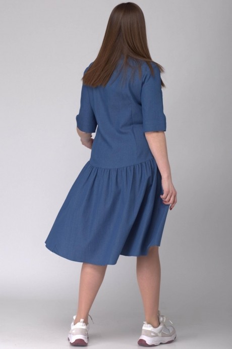Платье SOVA 11006 джинс размер 50-54 #5
