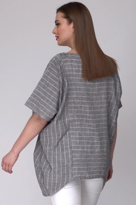 Блузка SOVA 11043 серый размер 54-60 #3