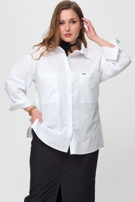Рубашка SOVA 11078 белый размер 50-62 #1