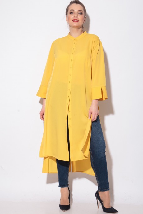 Блузка SOVA 11089 желтый размер 54-60 #2