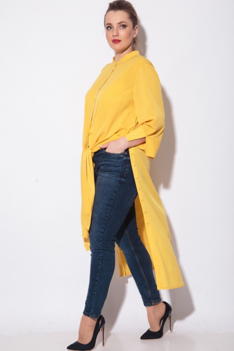 Блузка SOVA 11089 желтый размер 54-60 #3