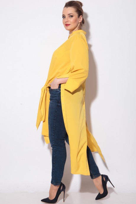 Блузка SOVA 11089 желтый размер 54-60 #4