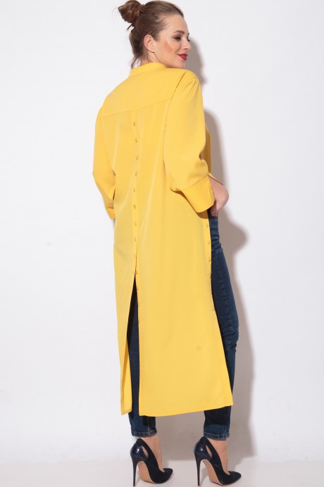 Блузка SOVA 11089 желтый размер 54-60 #5