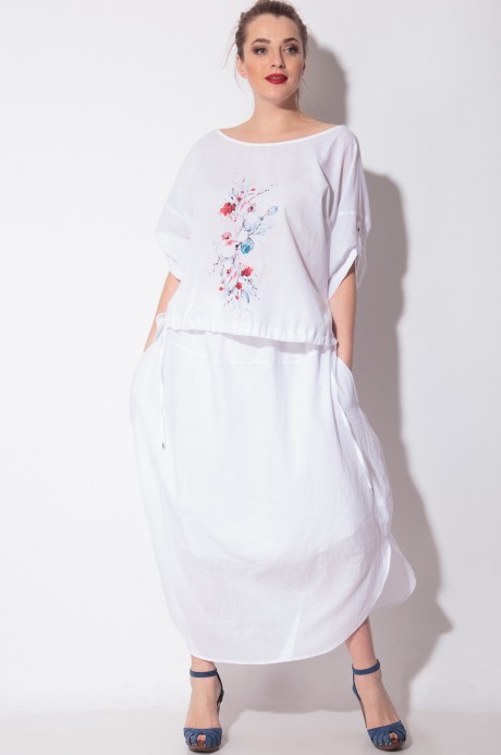 Платье SOVA 11092 белый размер 54-60 #6